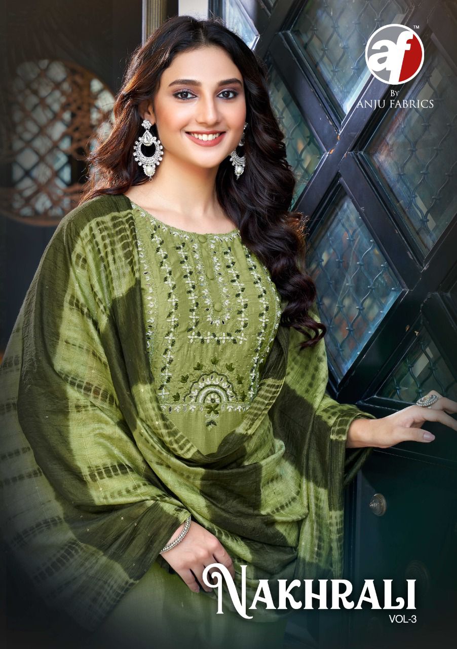 Nakhrali 3 Fancy Festive Wear Designer Hand Work Salwar Suit Collection